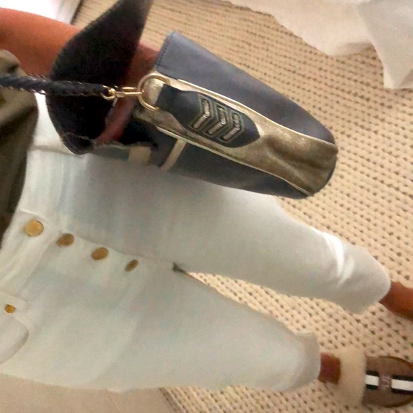 Military style mixed metal cross body bag - Picture 7 of 8